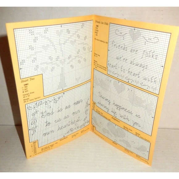 NWOT Vintage Lot of 4 Cross Stitch Leaflet Designs Gloria & Pat Christmas & Home - Picture 6 of 6